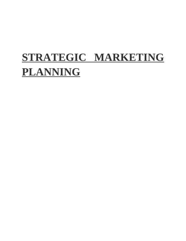 Strategic Marketing Planning for Tesco_1