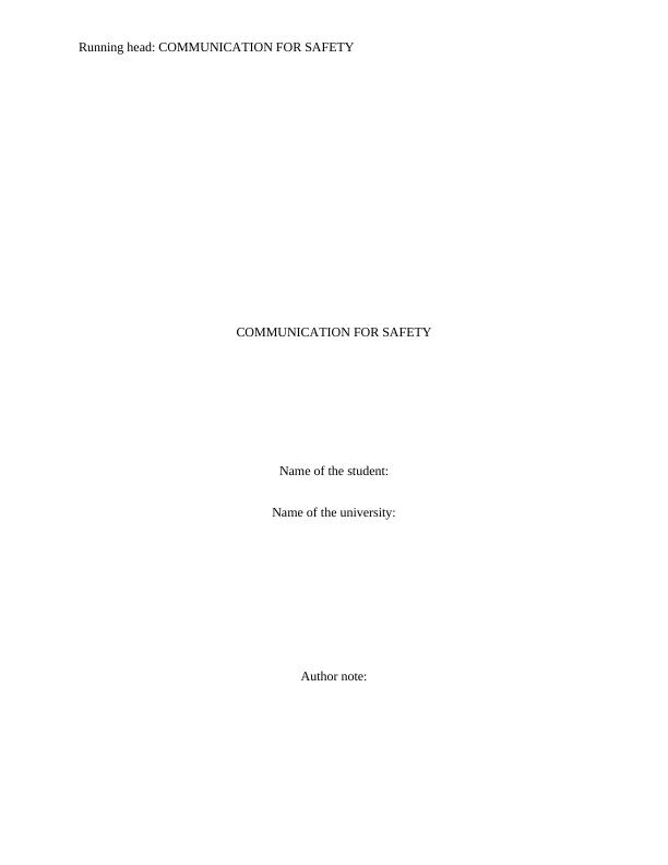 Communication for Safety - PDF_1