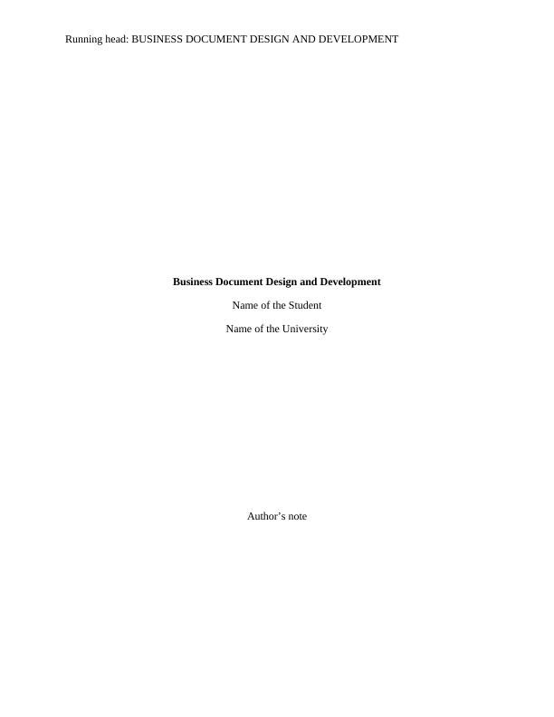 Business Document Design and Development_1