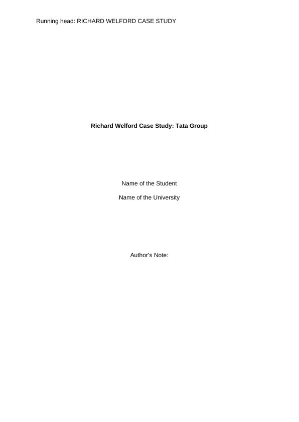 Richard Welford Case Study: Tata Group_1