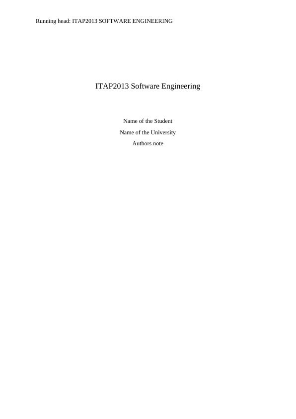 ITAP2013 Software Engineering_1