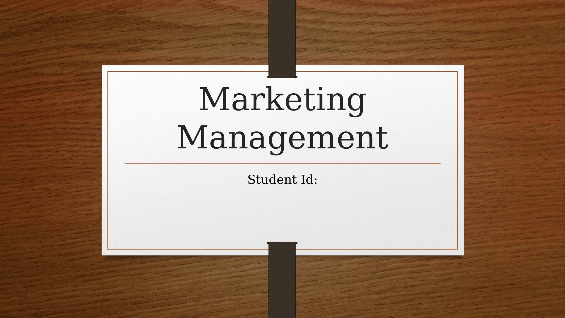 marketing management presentation