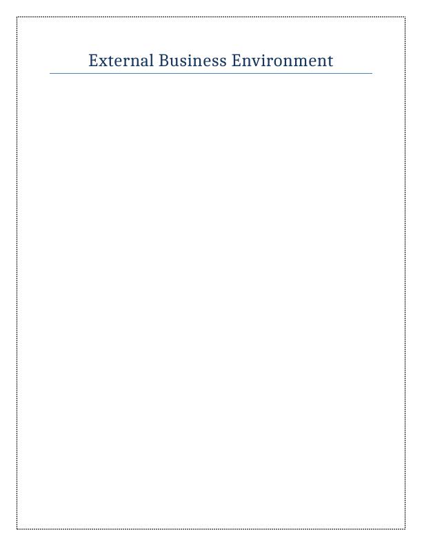 External Business Environment : Assignment_1