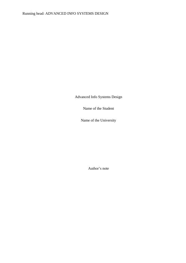 Paper on Advanced Info Systems Design_1
