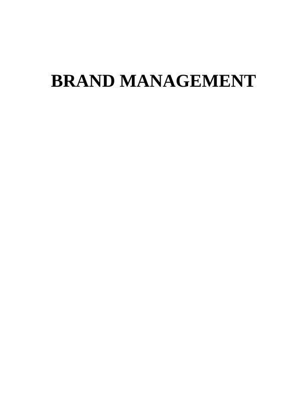 Brand Management Assignment - Apple_1