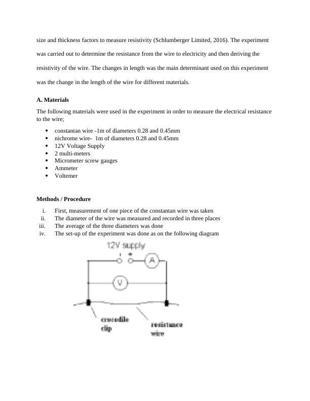 Measuring the Resisitivity of a Wire Assignment 2022