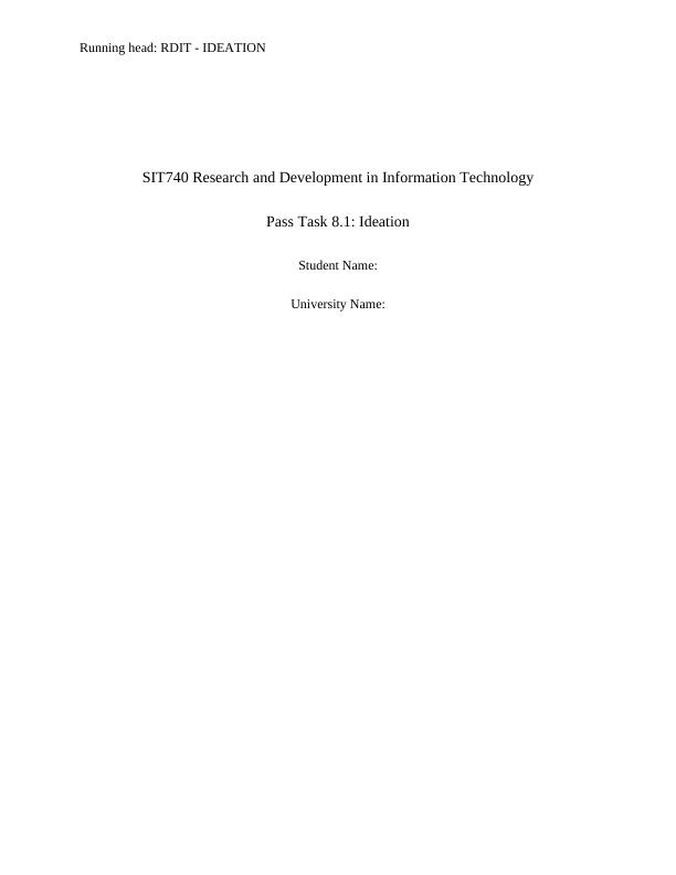 Information Technology Assignment: Research and Development_1