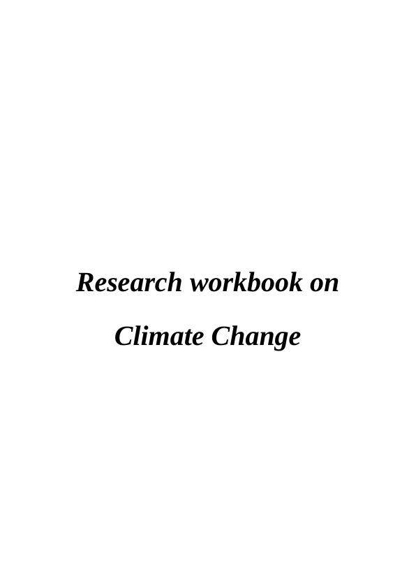 Research Workbook on Climate Change_1