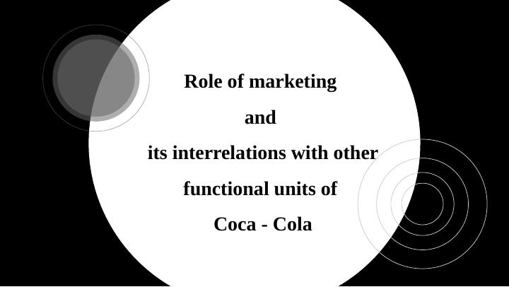 Role of Marketing and Interrelations with Other Functional Units of Coca-Cola_3