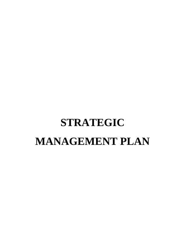 Strategic Management Plan of McDonald's: Assignment_1