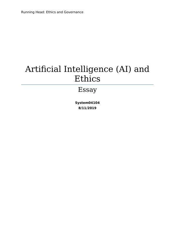 Artificial  Intelligence  Essay  2022_1