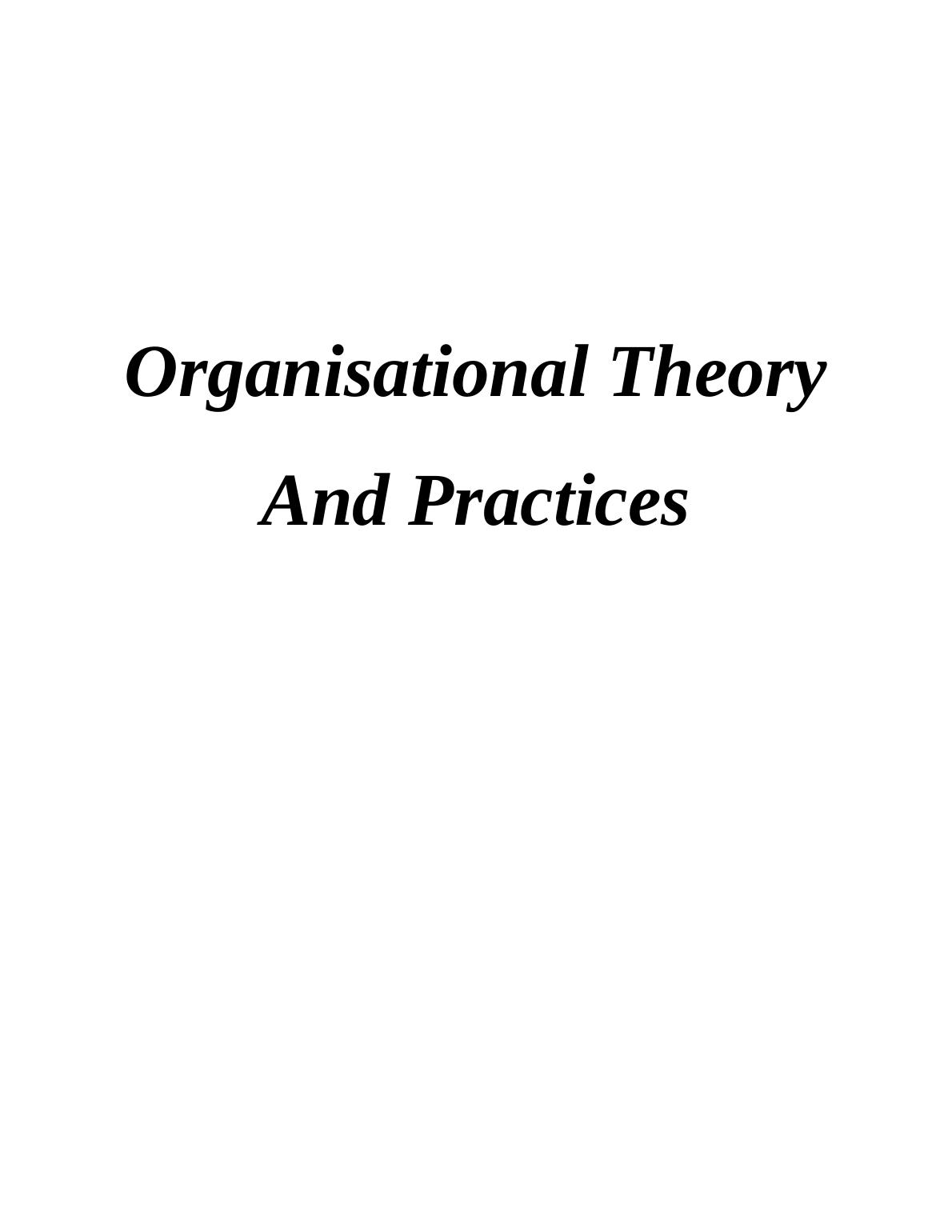 organisational-theory-and-practice