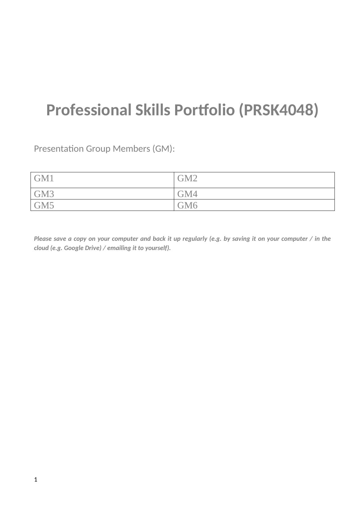 Professional Skills Portfolio  (PRSK4048)_1