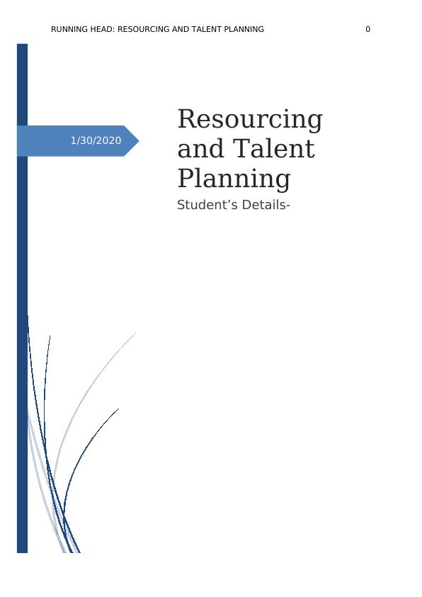 Resourcing and Talent Planning | Report_1