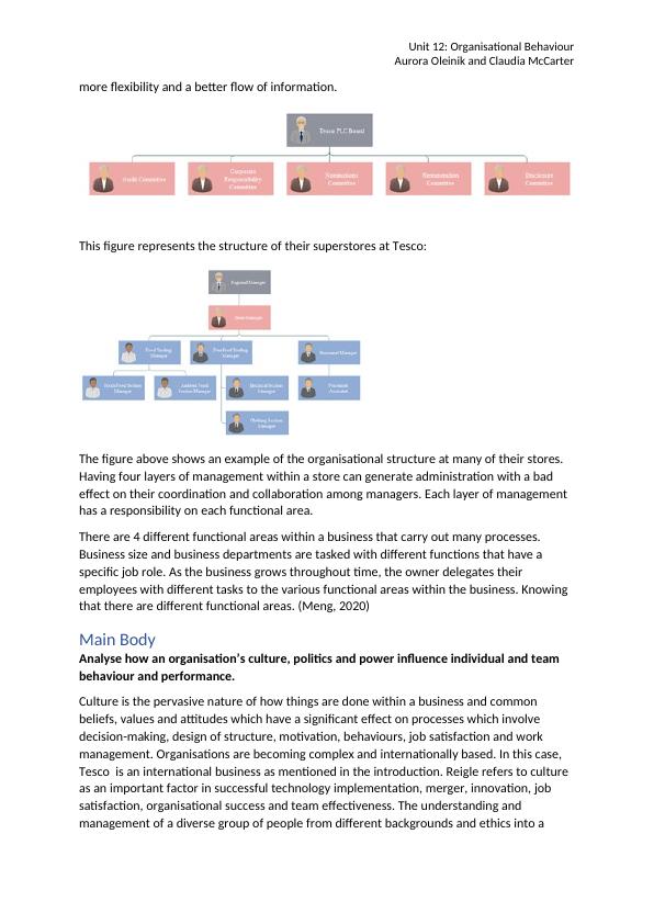 unit 12 organisational behaviour assignment