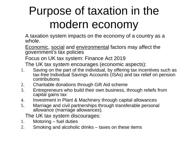 The Role Of Taxation In An Economy Economics_2