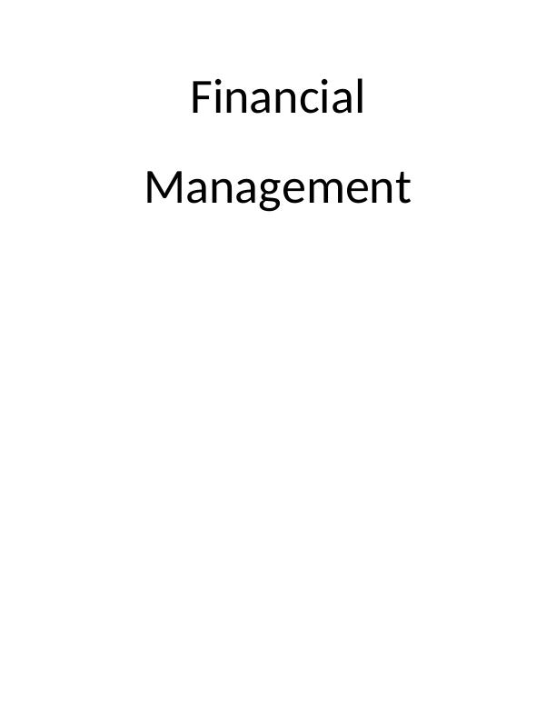 Financial Management Assignment: Tesco Plc_1