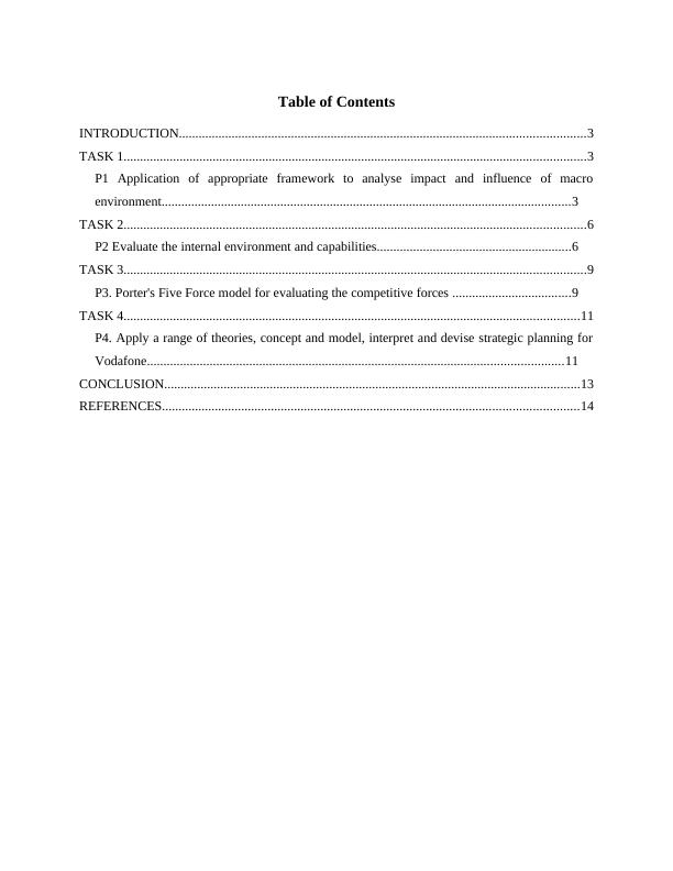 Sample Business Strategy - Vodafone Assignment_2