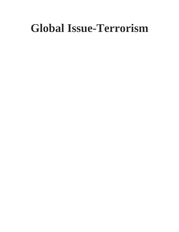 Terrorism : A global Issue_1