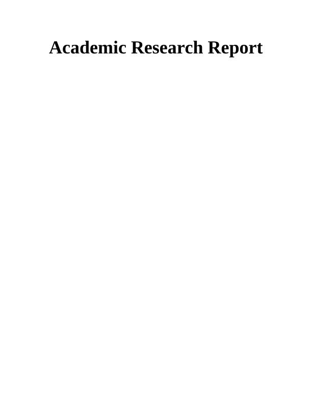 Academic Research Report INTRODUCTION 1 Sexual harassment in hospitality industry_1