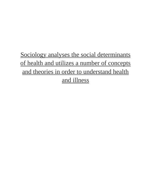 Sociological Approaches to Social Determinants of Health_1
