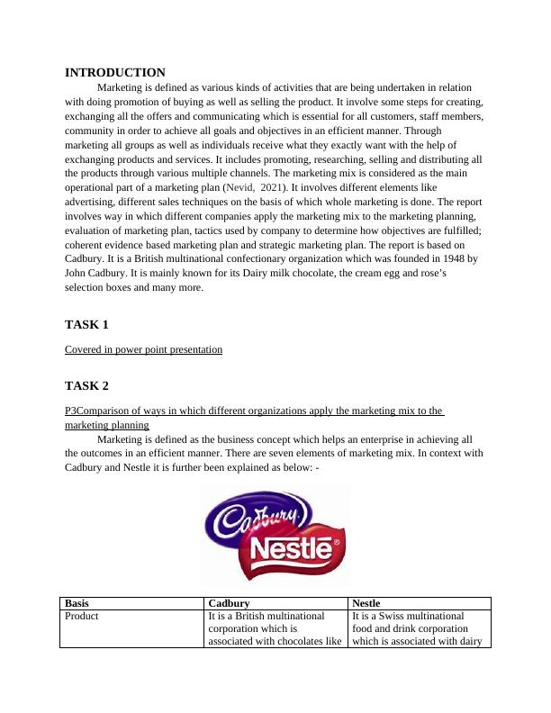 Marketing Mix and Marketing Plan of Cadbury_3