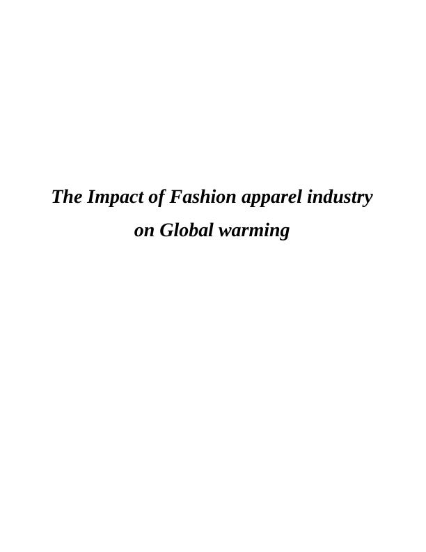 (PDF) Environmental Impacts in the Fashion Industry_1