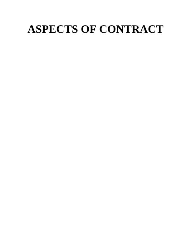 Report On Elements Of Valid Contracts & Their Importance In Business_1