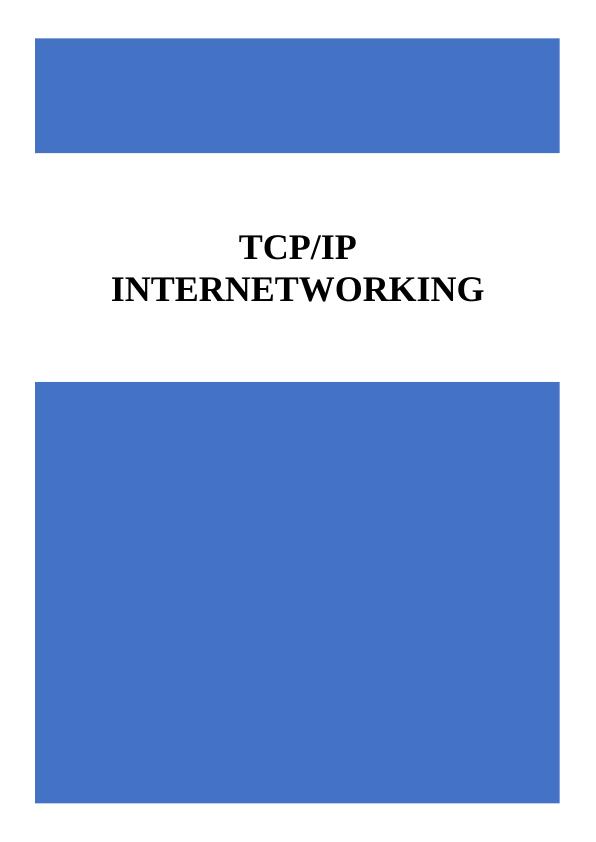TCP/IP Internetworking- DOC_1