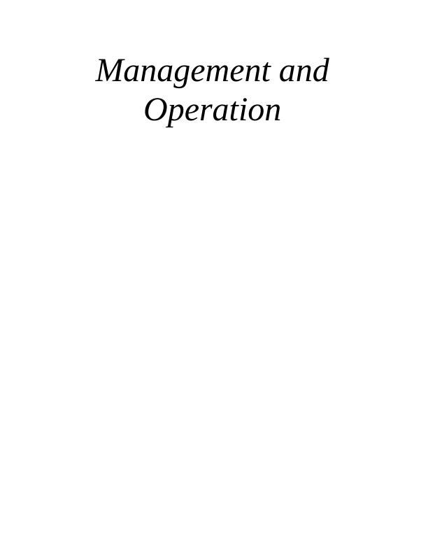 Management and Operation P&G_1