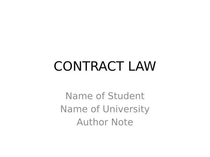 Contract Law: Remedies under Australian Consumer Law_1