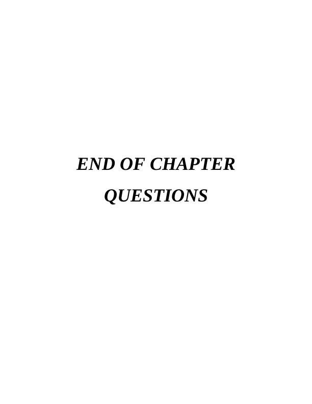 End Of Chapter Questions Assignment_1