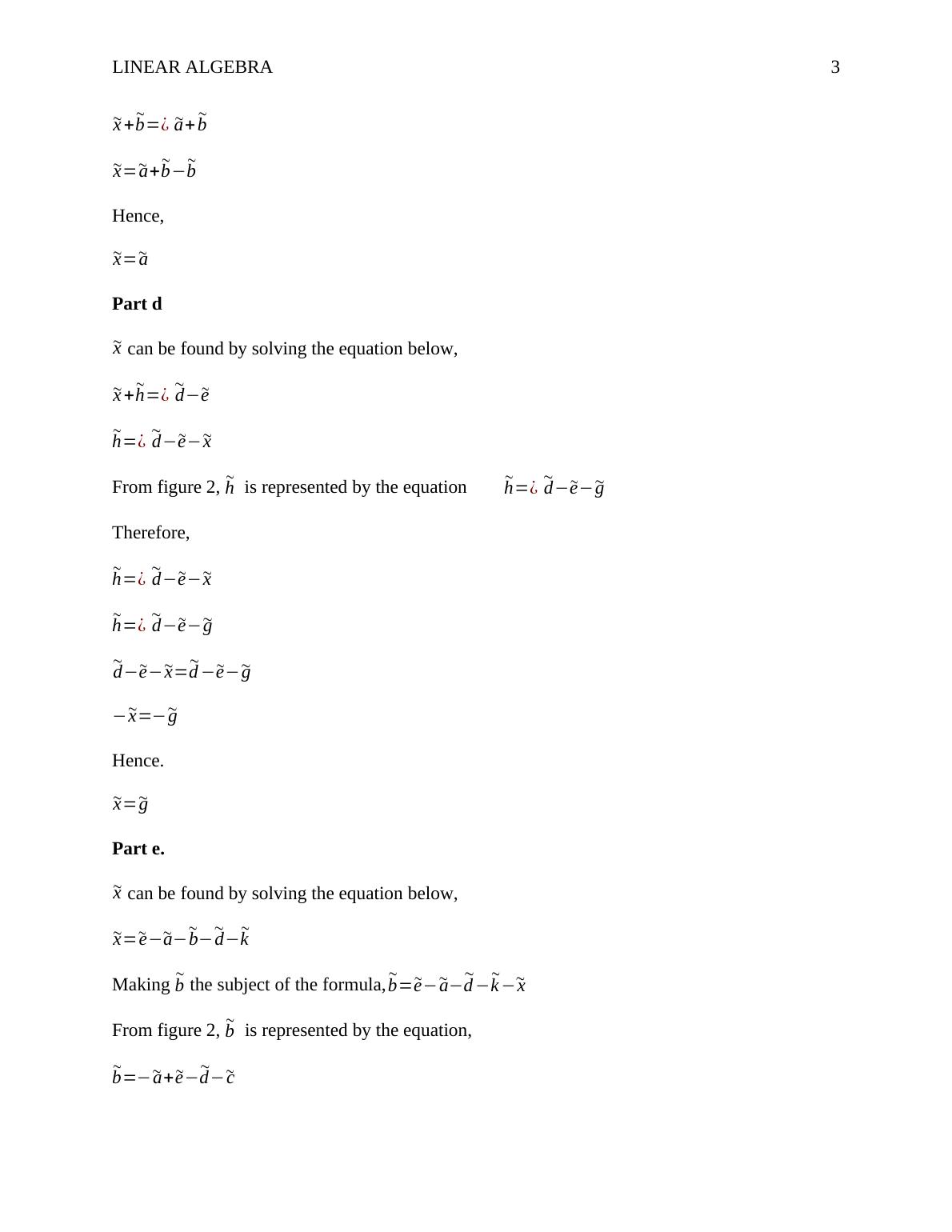 LINEAR ALGEBRA 1 Linear Algebra Name Institution