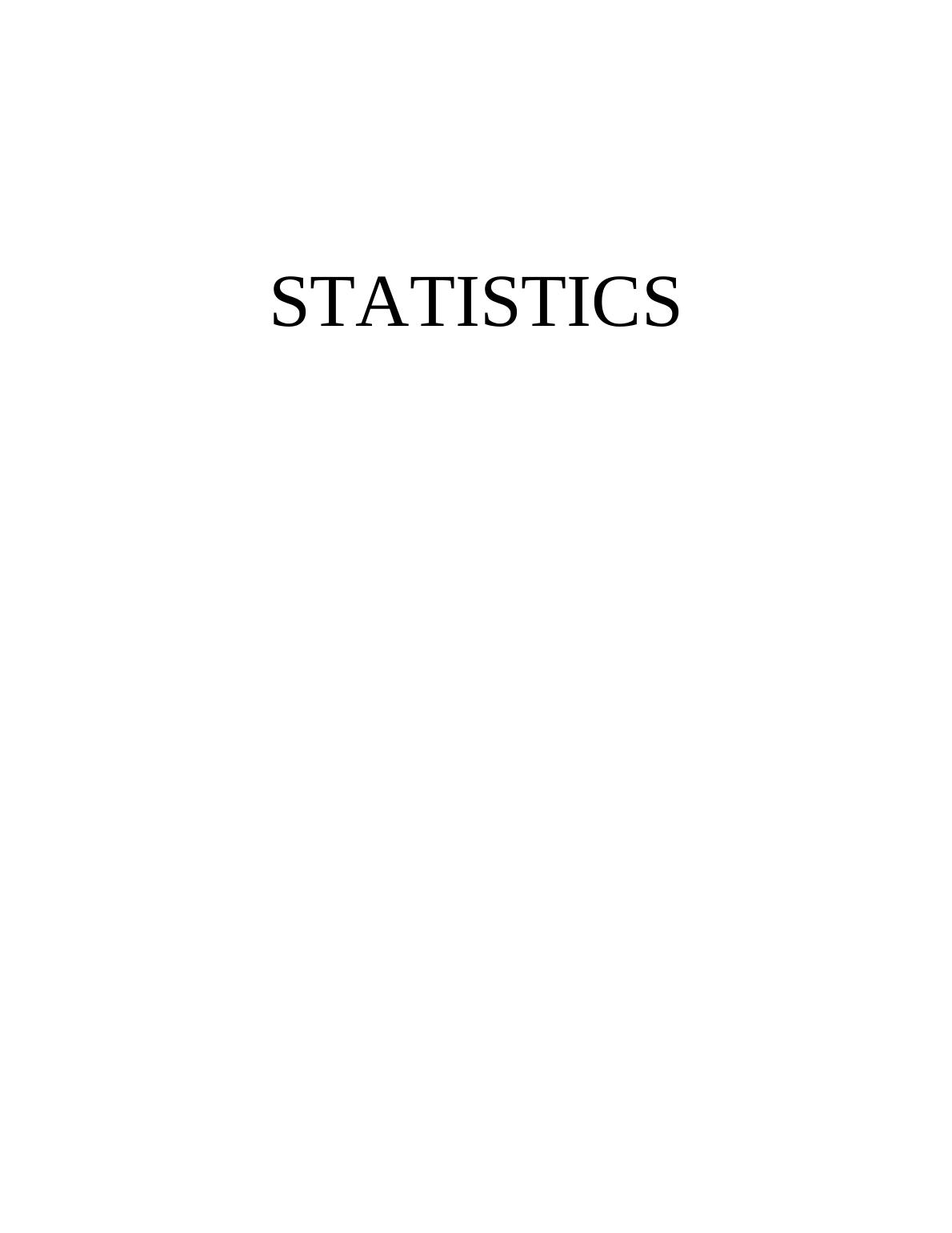 Statistics Study Material | Desklib