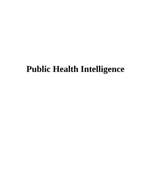 Public Health Intelligence Sample Assignment_1