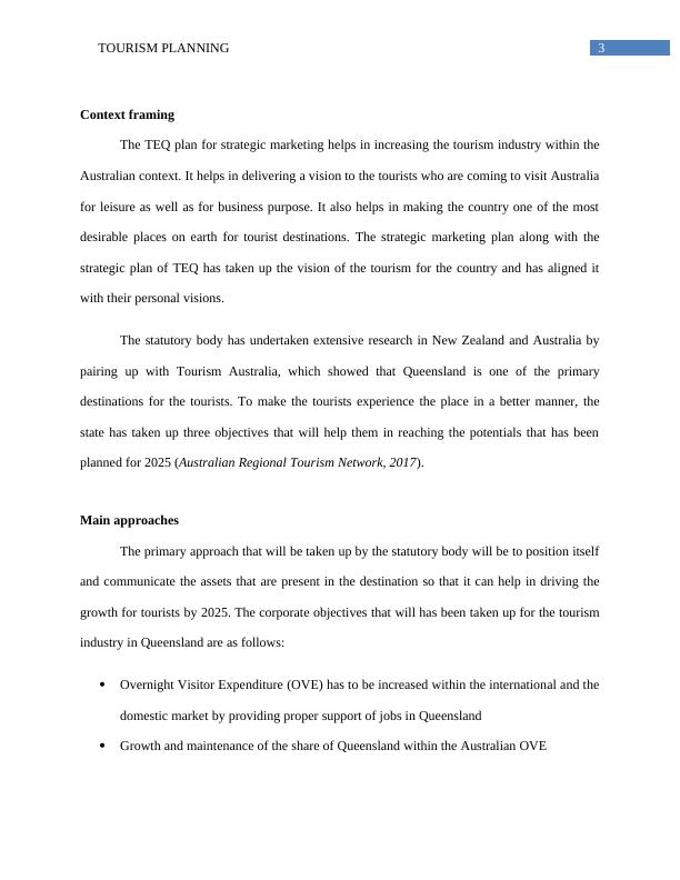 Strategic Marketing Plan for Tourism Industry Australia Assignment_4