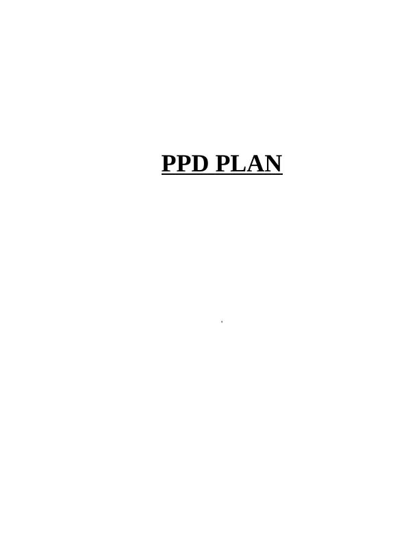 PPD Plan: Analysis, SWOT, CPPD Activities, and PDP Plan_1