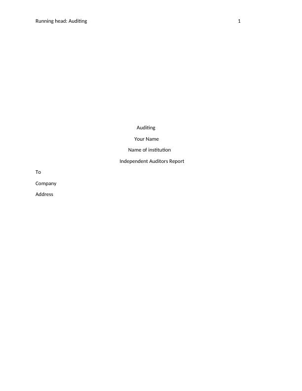 Assignment on Auditing   PDF_1