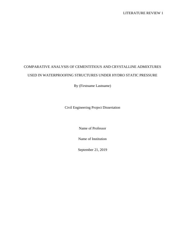 dissertation civil engineering