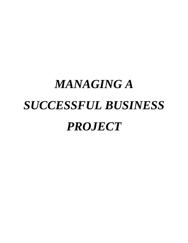 Managing a Successful Business Project Assignment - Qbic Hotel_1