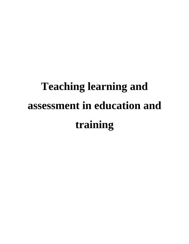 Teaching Learning and Assessment in Education and Training - PDF_1