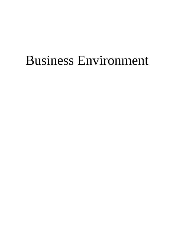Business Environment in  Zara_1