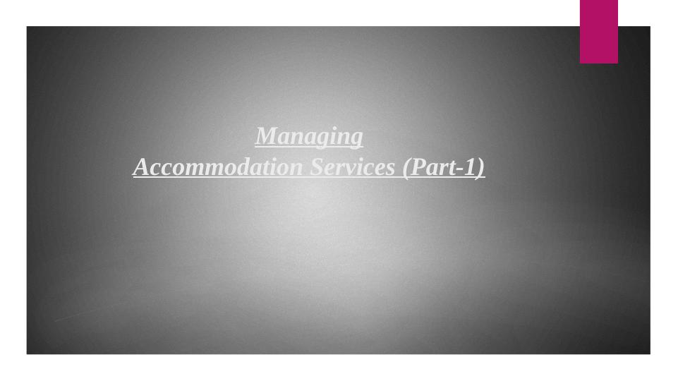 Managing Accommodation Services (Part-1)_1