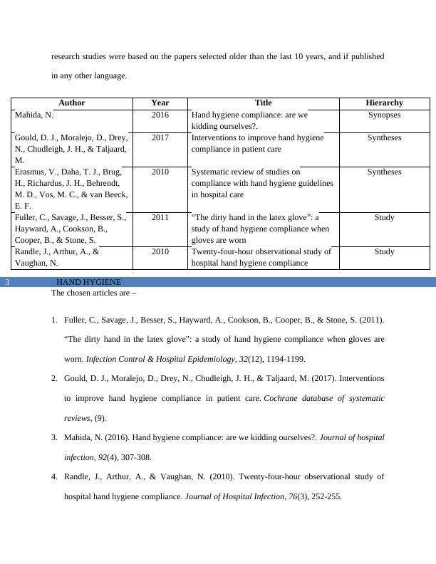 Introduction Hand washing or hand hygiene
