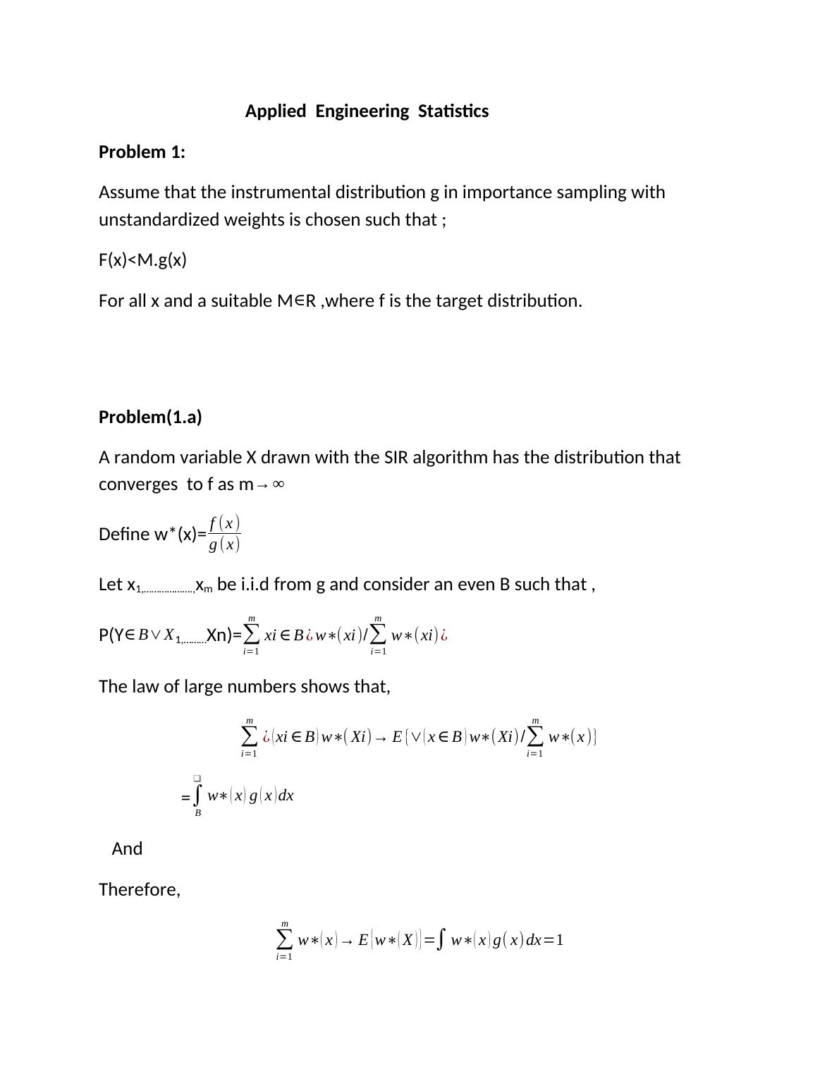 Applied Engineering Statistics | Questions-Answers_1