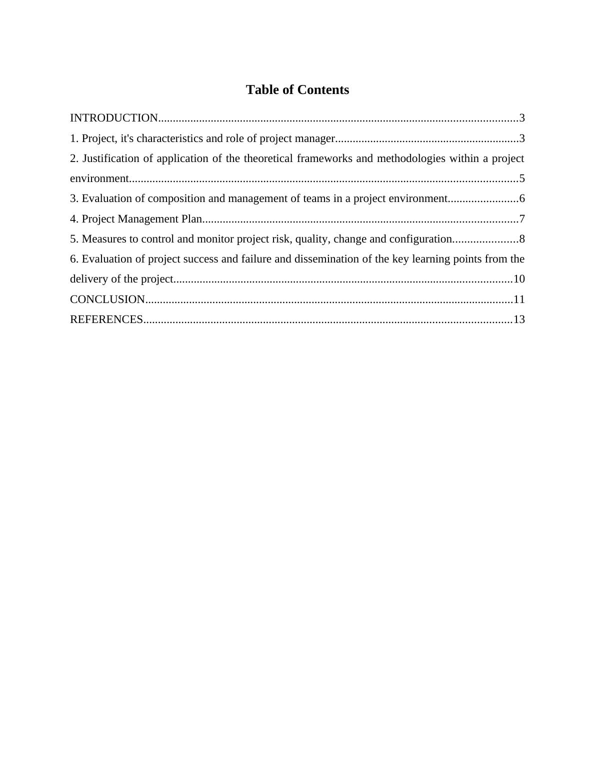 Assignment on Project Management PDF