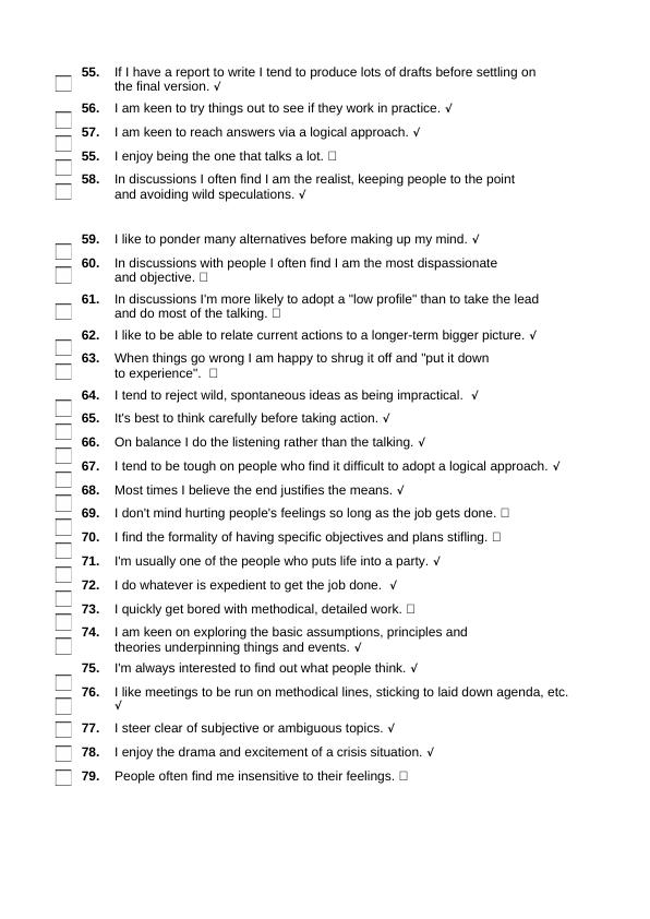 Honey And Mumford Learning Styles Questionnaire 5209