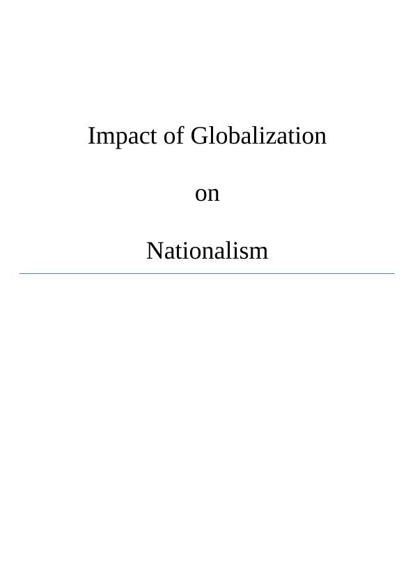 Impact of Globalization on Nationalism_1