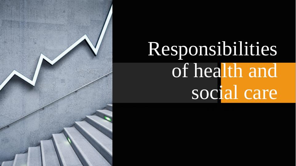 Roles and Responsibilities of Health and Social Care Settings