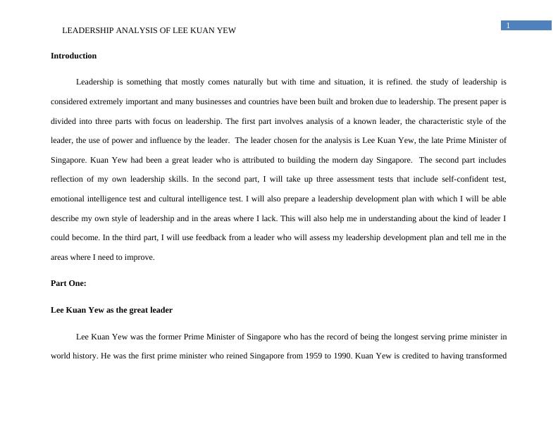 Leadership Analysis of Lee Kuan Yew_2